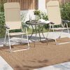 vidaXL Tapis de surface Moir&eacute; HUARTE Naturel 170 x 120 cm Polyester