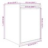 vidaXL Armoire murale 30x30x40 cm Bois de pin massif