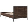 vidaXL Cadre de lit sans matelas ch&ecirc;ne marron 100x200 cm