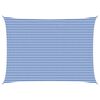 vidaXL Voile d'ombre 5 x 8 m HDPE Rectangulaire Bleu et Blanc