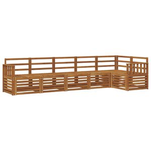 vidaXL Ensemble de canap&eacute;s d'ext&eacute;rieur 6 pc Naturel Polyester