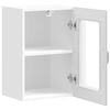 vidaXL Armoire murale de cuisine avec porte en verre Lucca blanc