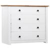 vidaXL Armoire lat&eacute;rale Blanc 80x40x73 cm Pin Assortiment Panama