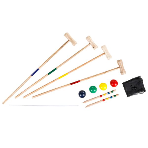 HI Jeu de croquet 125x25 cm Multicolore