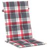 vidaXL Chaises de jardin inclinables lot de 4 et coussins bois teck