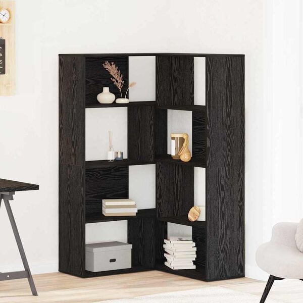 vidaXL Armoire 2 pcs Ch&ecirc;ne noir 85 x 85 x 140 cm Bois d'ing&eacute;nierie