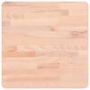 vidaXL Dessus de table 40x40x2,5 cm carr&eacute; bois massif de h&ecirc;tre
