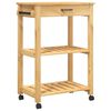 vidaXL Chariot de cuisine MONZA 60x40x88,5 cm bois massif de pin
