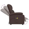 vidaXL Fauteuil de massage Marron fonc&eacute; Tissu