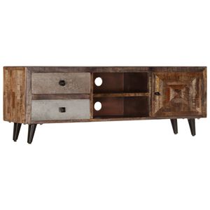 vidaXL Meuble TV 118x30x40 cm Bois de manguier massif