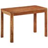 vidaXL Table &agrave; manger bois massif acacia &agrave; finition miel 110x60x76 cm