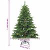 vidaXL Sapin de No&euml;l artificiel avec 150 LED Vert 150 cm PE et PVC