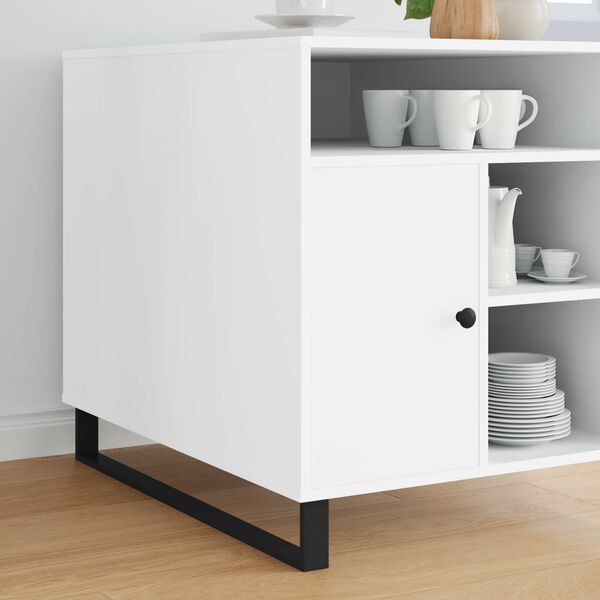 vidaXL Pieds de meuble 2 pcs Noir 79,6 x 4 x 10 mm Fer