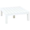 vidaXL Salon de jardin 3 pcs Plastique Blanc