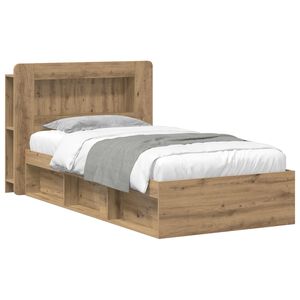 vidaXL Cadre de lit avec rangement Ch&ecirc;ne artisanal 80 x 200 cm