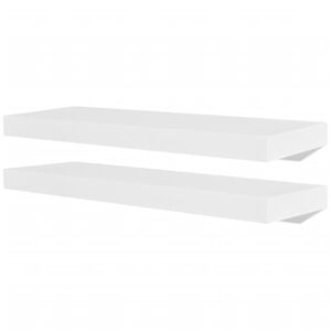 vidaXL &Eacute;tag&egrave;res murales 4 pcs Blanc 60 cm