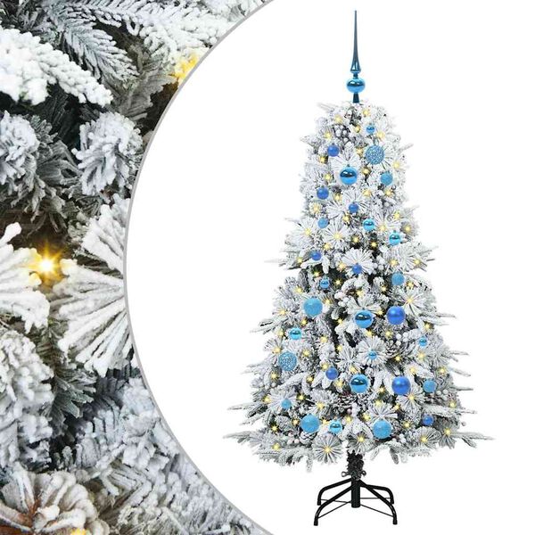 vidaXL Sapin de No&euml;l Artificiel &agrave; Branches Articul&eacute;es Blanc 150 cm
