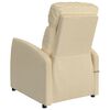 vidaXL Fauteuil de massage Cr&egrave;me Tissu