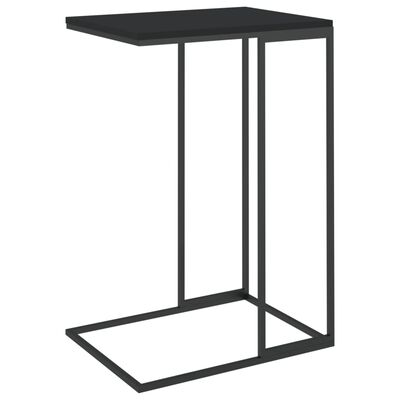 vidaXL Table d'appoint Noir 40x30x59 cm Bois d'ingénierie