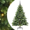 vidaXL Sapin de No&euml;l artificiel avec 150 LED Vert 120 cm PE et PVC