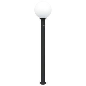 vidaXL Borne lumineuse avec d&eacute;tecteur 120 cm Noir IP44