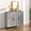 vidaXL Buffet sonoma gris 90x34x80 cm bois d'ingénierie