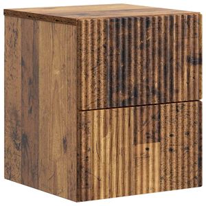 vidaXL Cabinet de chevet mural Bois ancien 33 x 34,5 x 40 cm