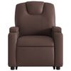 vidaXL Fauteuil inclinable de massage Marron Similicuir