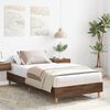 vidaXL Cadre de lit sans matelas ch&ecirc;ne marron 75x190cm bois ing&eacute;nierie