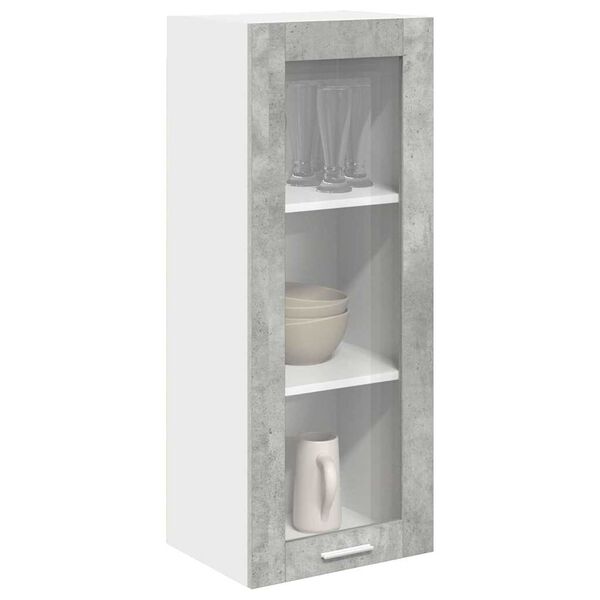 vidaXL Armoire suspendue Gris b&eacute;ton 40 x 31 x 100 cm Bois d'ing&eacute;nierie