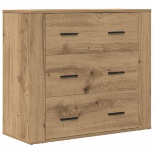 vidaXL Buffet chêne artisanal 80x33x70 cm bois d'ingénierie