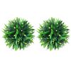vidaXL Boules de buis artificielles avec lumi&egrave;res LED 2 pcs vert 20 cm
