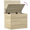 vidaXL Bo&icirc;te de rangement ch&ecirc;ne sonoma 60x42x46 cm bois d'ing&eacute;nierie