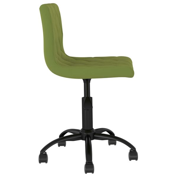 vidaXL Chaises pivotantes &agrave; manger lot de 4 vert clair velours