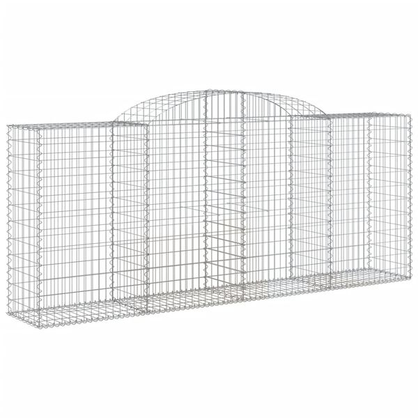 vidaXL Paniers &agrave; gabions arqu&eacute;s 12 pcs 300x50x120/140 cm fer galvanis&eacute;