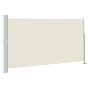 vidaXL Auvent lat&eacute;ral r&eacute;tractable de patio 170x300 cm Cr&egrave;me