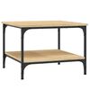 vidaXL Table basse ch&ecirc;ne sonoma 55x55x40 cm bois d'ing&eacute;nierie
