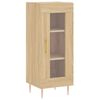 vidaXL Buffet haut Ch&ecirc;ne sonoma 34,5x34x180 cm Bois d'ing&eacute;nierie