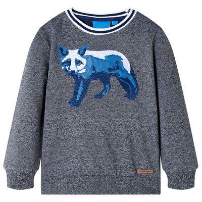 Sweatshirt pour enfants mélange bleu marine 92