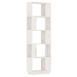vidaXL Biblioth&egrave;que/S&eacute;parateur de pi&egrave;ce Blanc 51x25x163,5cm Pin solide