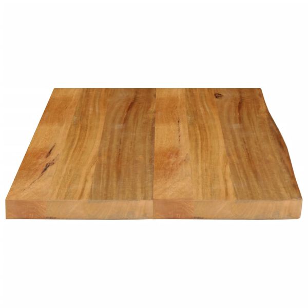 vidaXL Dessus de table &agrave; bord vivant 80x60x3,8 cm bois massif manguier
