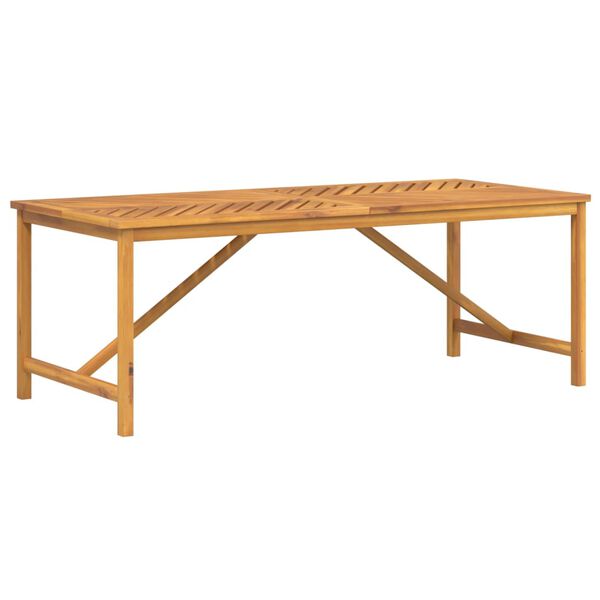 vidaXL Table &agrave; manger de jardin 200x90x74 cm bois d'acacia solide