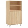 vidaXL Buffet haut Ch&ecirc;ne sonoma 60x36x110 cm Bois d'ing&eacute;nierie