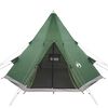 vidaXL Tente de camping tipi 4 personnes vert imperméable