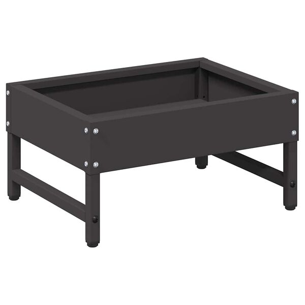 vidaXL Nourrisseur pour oiseaux Noir 80 x 28 x 13.5 cm