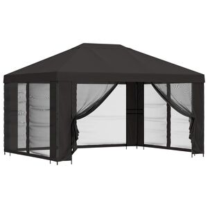 vidaXL Abri de jardin avec parois 4 &times; 3 m Anthracite