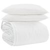 vidaXL Ensemble de Duvet avec oreiller 3 pc Blanc Plume de canard