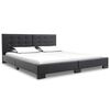 vidaXL Cadre de lit sans matelas en similicuir noir 200 x 160 cm