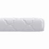vidaXL Matelas Blanc 90 x 190 cm Tissu jacquard