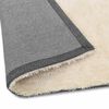 vidaXL Tapis d'aire shag Cr&egrave;me 120 x 160 cm Poly&eacute;thyl&egrave;ne
